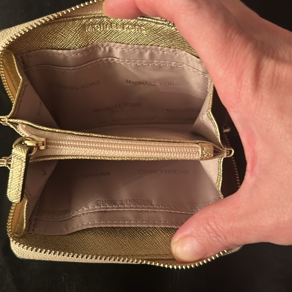 Michael Kors Metallic Gold Wallet - Picture 6 of 6